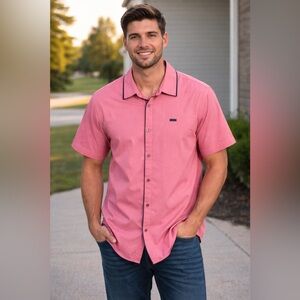 Men's Pink Short Sleeve Shirt